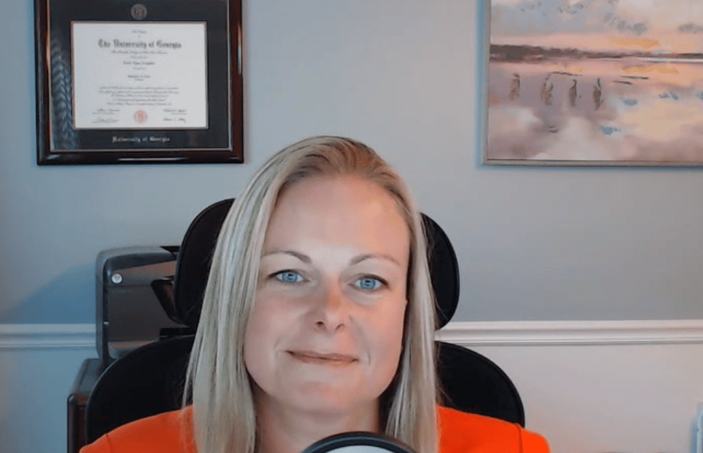 Fair housing attorney, Leslie Tucker conducting a training webinar.